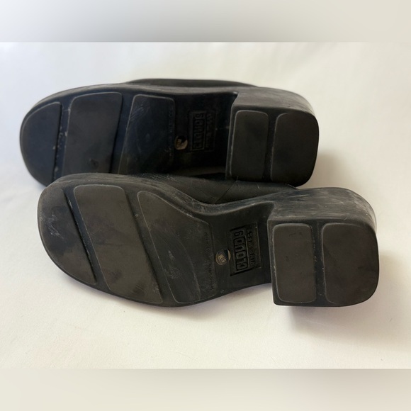 Vintage 90's Y2K Nine West Chunky Platform Slip-On Mules Size 5.5 Retro Classic - Picture 11 of 14